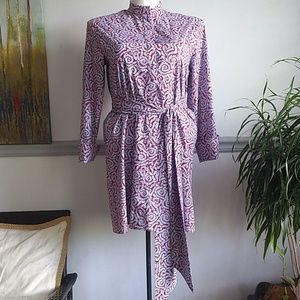 DVF shirt dress Red & Grey